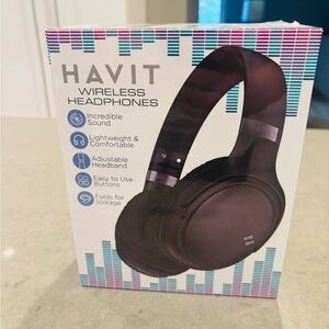 Over-Ear Wireless Headphones - Black